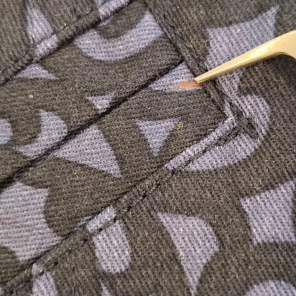 Chadwick's Sz 14 Blue Patterned Blazer Shoulder Pads Career Wear Office - Picture 7 of 8